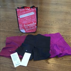 Brand New w Tags Lululemon Bundle (3 pairs shorts)